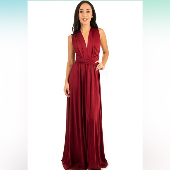 72styles Infinity Dress with Bandeau, Convertible Bridesmaid Dress, Long, Plus - Picture 7 of 16